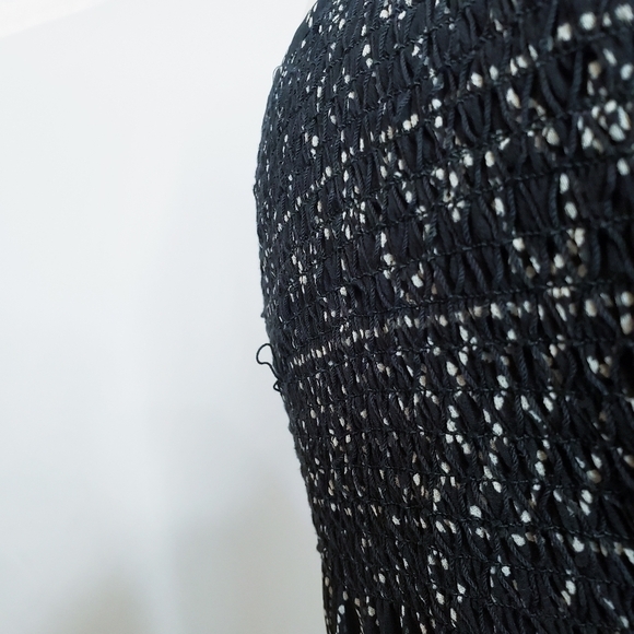 *Last Chance* Madewell Smocked Tunic Dress Sheer Long Sleeves Boho Aztec - Picture 11 of 11